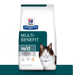 Hill’s Prescription Diet อาหารเเมว สูตร Digestive/Weight Management w/d Feline สำหรับแมวควบคุมน้ำหนัก ชนิดแห้ง-1.5kg.