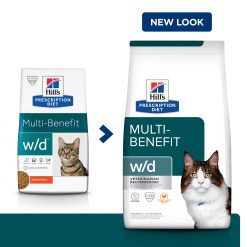 Hill’s Prescription Diet อาหารเเมว สูตร Digestive/Weight Management w/d Feline สำหรับแมวควบคุมน้ำหนัก ชนิดแห้ง-1.5kg.