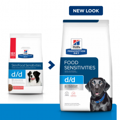 Hill’s Prescription Diet อาหารสุนัข สูตร Skin support d/d Canine Potato & Salmon Formula  สำหรับสุนัขมีภาวะภูมิแพ้ผิวหนังจากอาหารและภาวะภูมิแพ้อาหาร – 8lbs