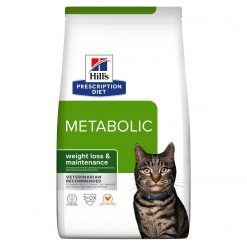 Hill’s Prescription Diet อาหารเเมว สูตร Metabolic Feline สำหรับควบคุมน้ำหนัก ชนิดแห้ง -1.5 kg.