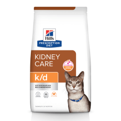 Hill’s Prescription Diet k/d Feline with Chicken ฮิลล์ อาหารเม็ดประกอบการรักษาโรคไต รสไก่