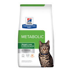 Hill’s Prescription Diet Metabolic Feline ฮิลล์ อาหารเม็ดสำหรับแมวสูตรควบคุมน้ำหนัก ชนิดเม็ด -1.5 kg.