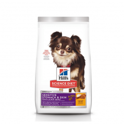 Hill’s Science Diet Adult Sensitive Stomach & Skin Small & Mini Chicken Recipe อาหารสุนัขพันธุ์เล็ก อายุ 1-6 ปี สูตรทางเดินอาหารบอบบางและบำรุงขน