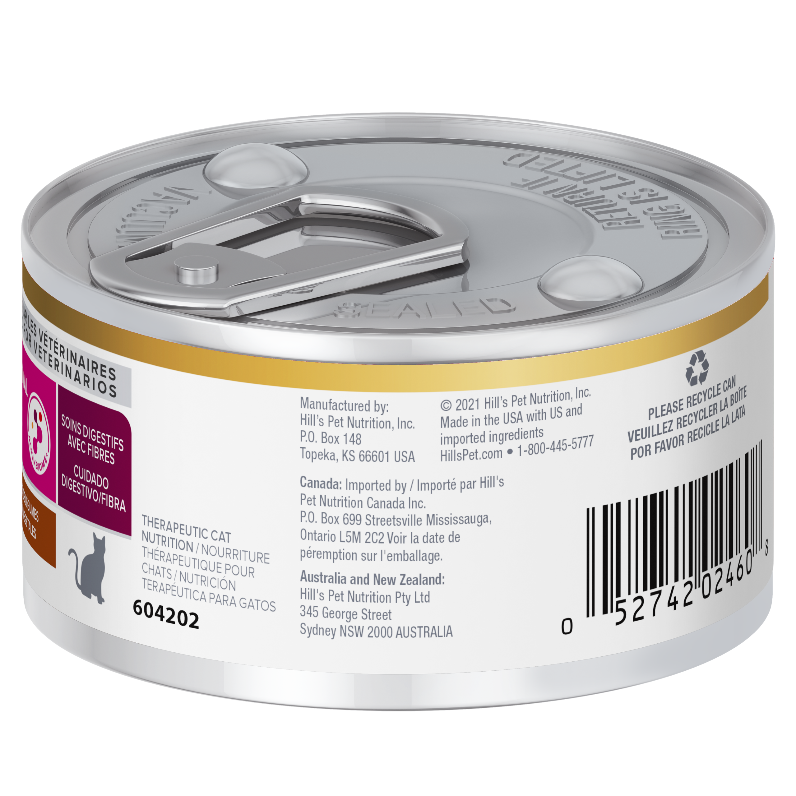 Hill's Prescription Diet อาหารแมว สูตร Gastrointestinal Biome Feline Chicken & Vegetable Stew ชนิดเปียก - 2.9 oz. - Image 3