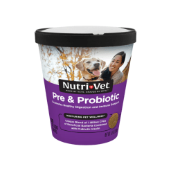 Nutri-Vet Pre and Probiotic Soft Chews for Dogs – นิวทรี-เว็ท ขนมเม็ดนิ่มพรีและโปรไบโอติกสำหรับสุนัข (180g.)