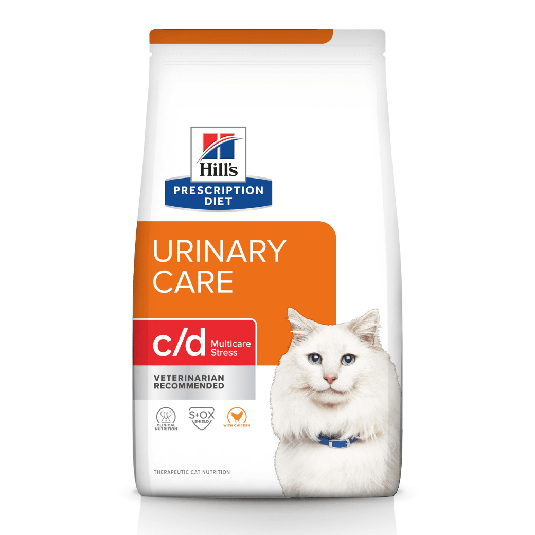 Hill's Prescription Diet Feline c/d Multicare Stress with Chicken Dry อาหารแมวโรคนิ่ว ช่วยลดความเครียด-1.5kg