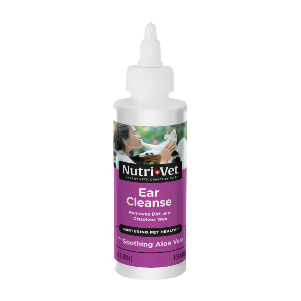 Nutri-Vet Ear CLeanse for Cats - นิวทรี-เว็ท น้ำยาทำความสะอาดหูสำหรับแมว (118 ml.)