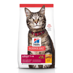Hill’s Science Diet Adult Cat อาหารชนิดเม็ด ฮิลล์ สูตรไก่ สำหรับแมวโต อายุ 1 – 6 ปี