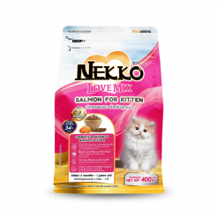 Nekko Love Mix เน็กโกะ เลิฟ มิกซ์ อาหารชนิดเม็ด สำหรับลูกแมว สูตรแซลม่อน