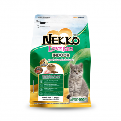 Nekko Love Mix เน็กโกะ เลิฟ มิกซ์ อาหารชนิดเม็ด สำหรับแมวโตเลี้ยงในบ้าน
