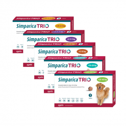 Simparica TRIO Chewable tablets for dogs – ซิมพาริคา ป้องกันและกำจัดเห็บ (3tablets)