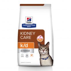 Hill’s Prescription Diet อาหารเเมว สูตร  k/d Feline with Chicken ประกอบการรักษาโรคไต ชนิดแห้ง