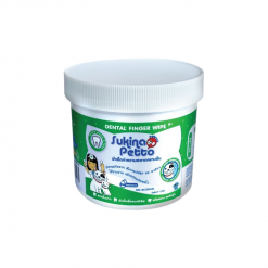 Sukina Petto Dental Finger Wipe – ซุกินะ เพ็ทโตะ ผ้าเปียกเช็ดทำความสะอาดคราบฟันสัตว์เลี้ยง (60 ชิ้น)