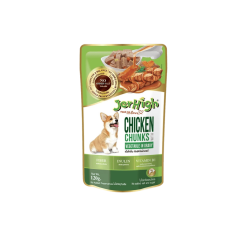 (duplicate) JerHigh Pouch Chicken&Chunks in Gravy เจอร์ไฮ เพาซ์ เนื้อไก่และผักในน้ำเกรวี่