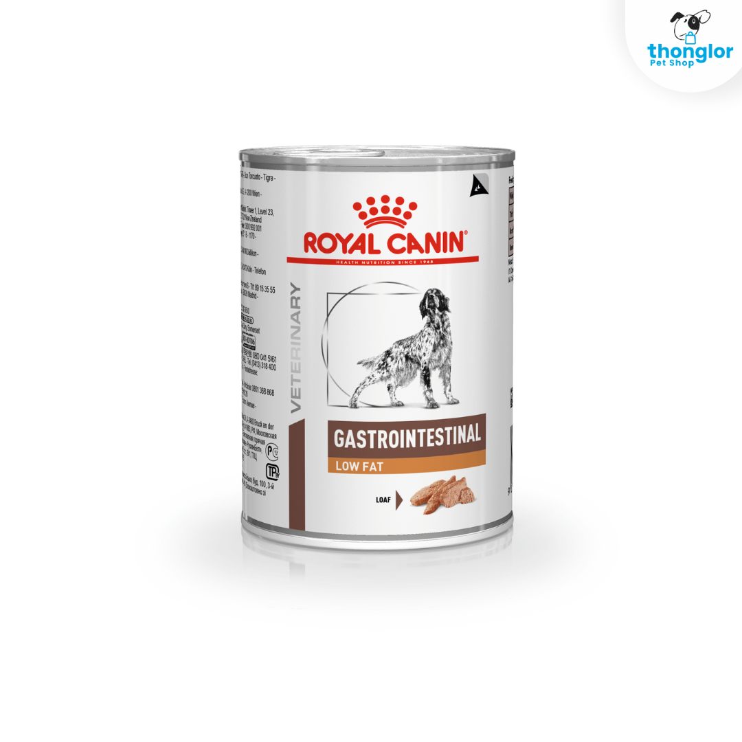 (10 แถม 2) Royal Canin Veterinary GASTROINTESTINAL LOW FAT LOAF อาหารเปียกสุนัขประกอบการรักษาโรคทางเดินอาหาร