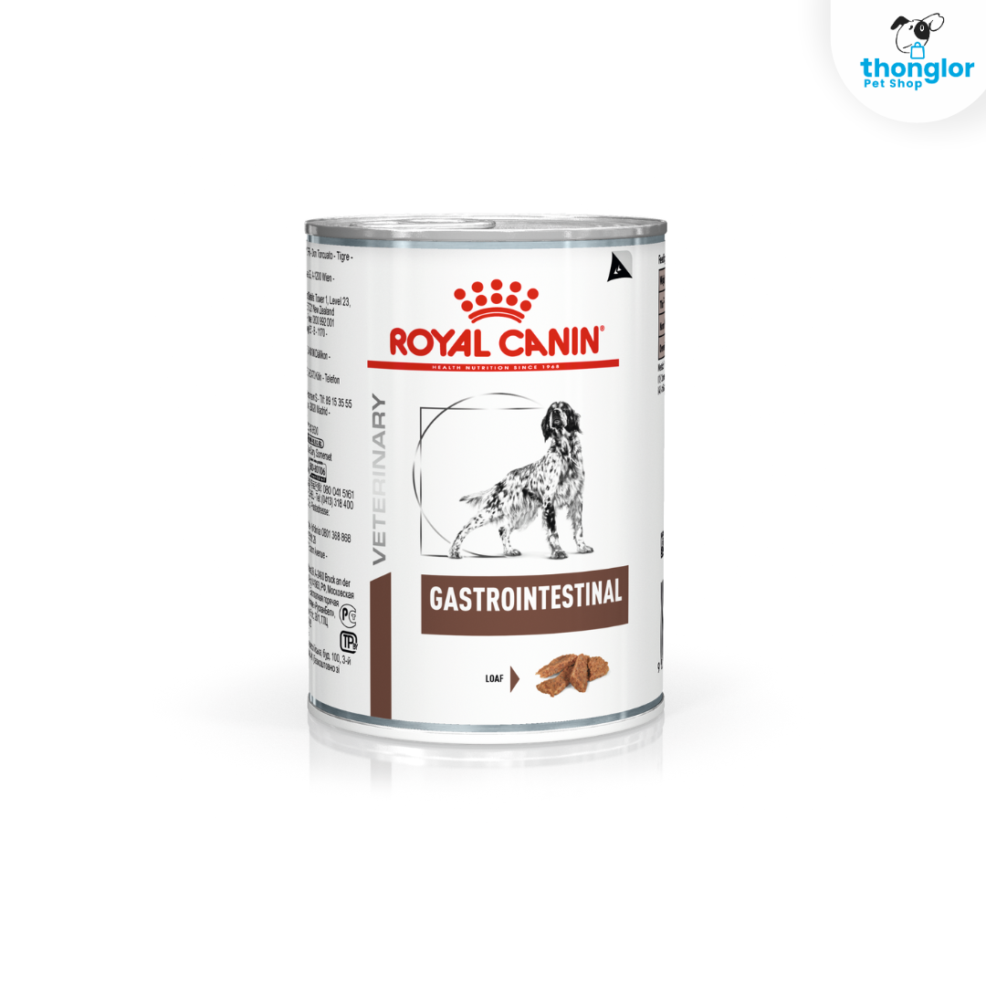 (10 แถม 2) Royal Canin Veterinary GASTROINTESTINAL LOAF DOG อาหารเปียกสุนัขประกอบการรักษาโรคทางเดินอาหาร