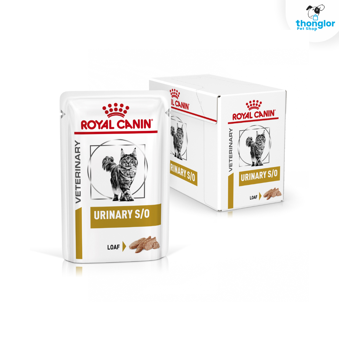 Royal Canin Veterinary URINARY S/O GRAVY อาหารเปียกแมวแมวประกอบการรักษาโรคนิ่ว