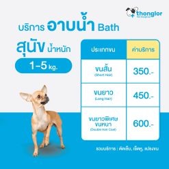 (E-Voucher) Thonglor Pet Care Shower Bath & Grooming For Dogs – ทองหล่อเพ็ทแคร์ บริการอาบน้ำ ตัดเล็บ เช็ดหู แปรงขน สำหรับสุนัข