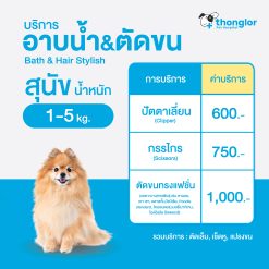 (E-Voucher) Thonglor Pet Care Shower + Hair Cut Dogs บริการอาบน้ำ ตัดขน ตัดเล็บ เช็ดหู แปรงขน สำหรับสุนัข