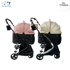 Dr.Choice Foldable Pet Stroller – ด๊อกเตอร์ ช๊อยส์ รถเข็นสำหรับสัตว์เลี้ยงแบบพับสะดวก รับน้ำหนักได้ถึง 15 กิโลกรัม