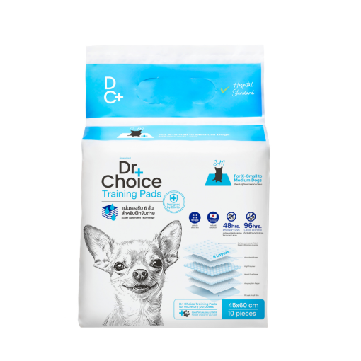 Dr.Choice Training Pee Pad - ด๊อกเตอร์ ช๊อยส์ แผ่นรองซับ Sumitomo Technology ซึมซับไว เก็บกลิ่นได้ ยับยั้งเชื้อแบคทีเรีย (10-50แผ่น) - Image 10