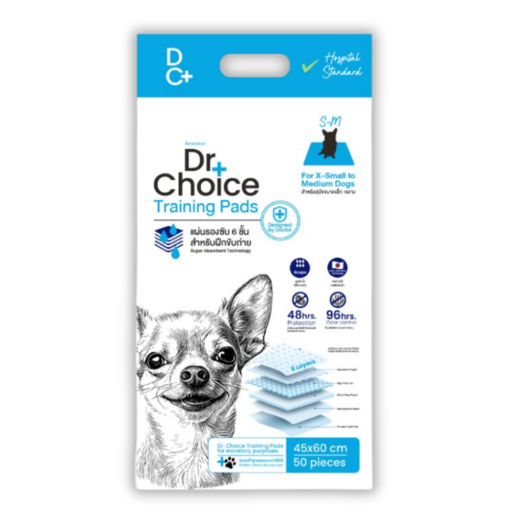 Dr.Choice Training Pee Pad - ด๊อกเตอร์ ช๊อยส์ แผ่นรองซับ Sumitomo Technology ซึมซับไว เก็บกลิ่นได้ ยับยั้งเชื้อแบคทีเรีย (10-50แผ่น) - Image 9