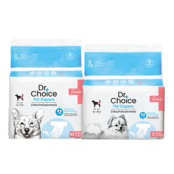 Dr.Choice Anti-Bacterial Obi Diaper for Female Dogs – ด๊อกเตอร์ ช๊อยส์ ผ้าอ้อม ป้องกันแบคทีเรีย สำหรับสุนัขตัวเมีย