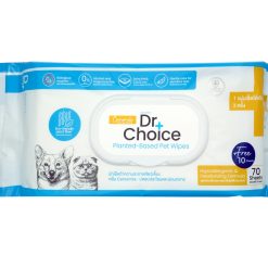Dr. Choice Plant Base Pet Wipes – ด๊อกเตอร์ ช๊อยส์ ผ้าเช็ดทำความสะอาดสัตว์เลี้ยง (80 Sheets.)
