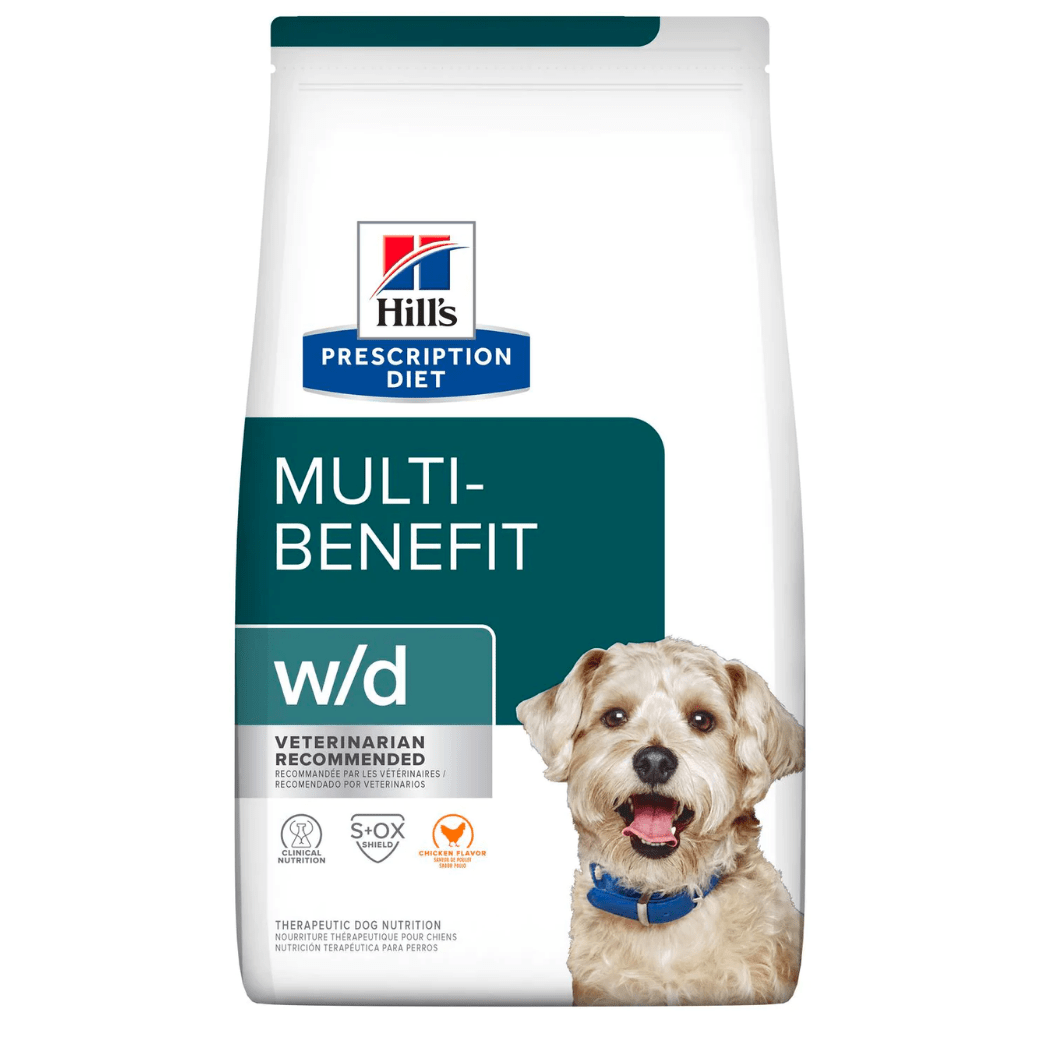 Hill's Prescription Diet อาหารสุนัข สูตร Multi-Benefit w/d Canine อาหารเม็ดสำหรับสุนัขควบคุมน้ำหนัก