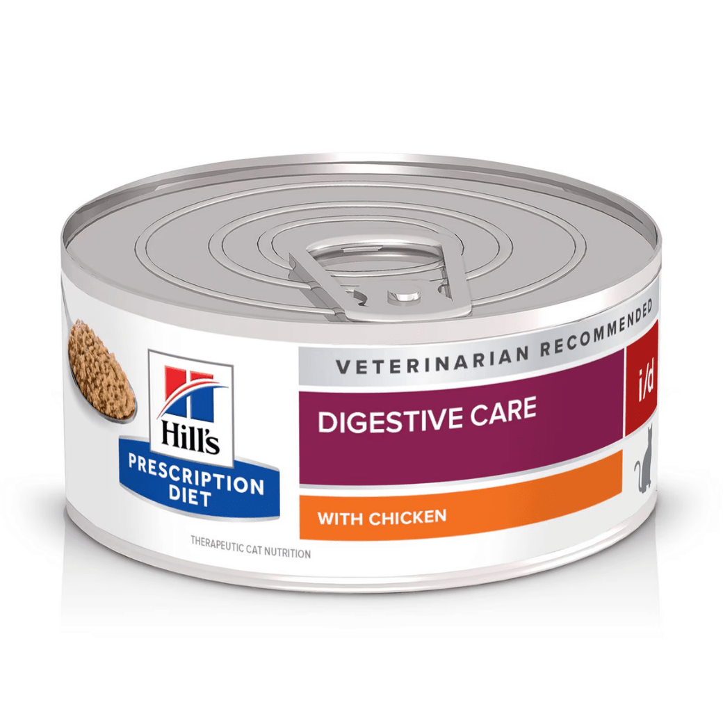 Hill's Prescription Diet อาหารเเมว สูตร Digestive Care i/d Feline สำหรับแมวมีปัญหาทางเดินระบบอาหาร ชนิดเปียก เเบบกระป๋อง -5.5 oz.