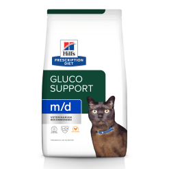 Hill’s Prescription Diet Gluco Support m/d Feline – ฮิลล์ อาหารเม็ดสำหรับแมวลดน้ำหนักที่น้ำหนักเกิน (1.8 Kg.)