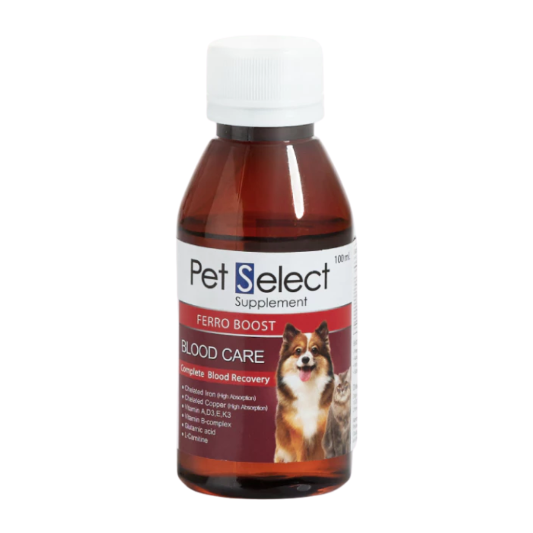 Pet Select FERRO BOOST - เพ็ท ซีเลค วิตามิน บำรุงเลือด ชนิดน้ำ สำหรับสุนัขและแมว (100 มล.)